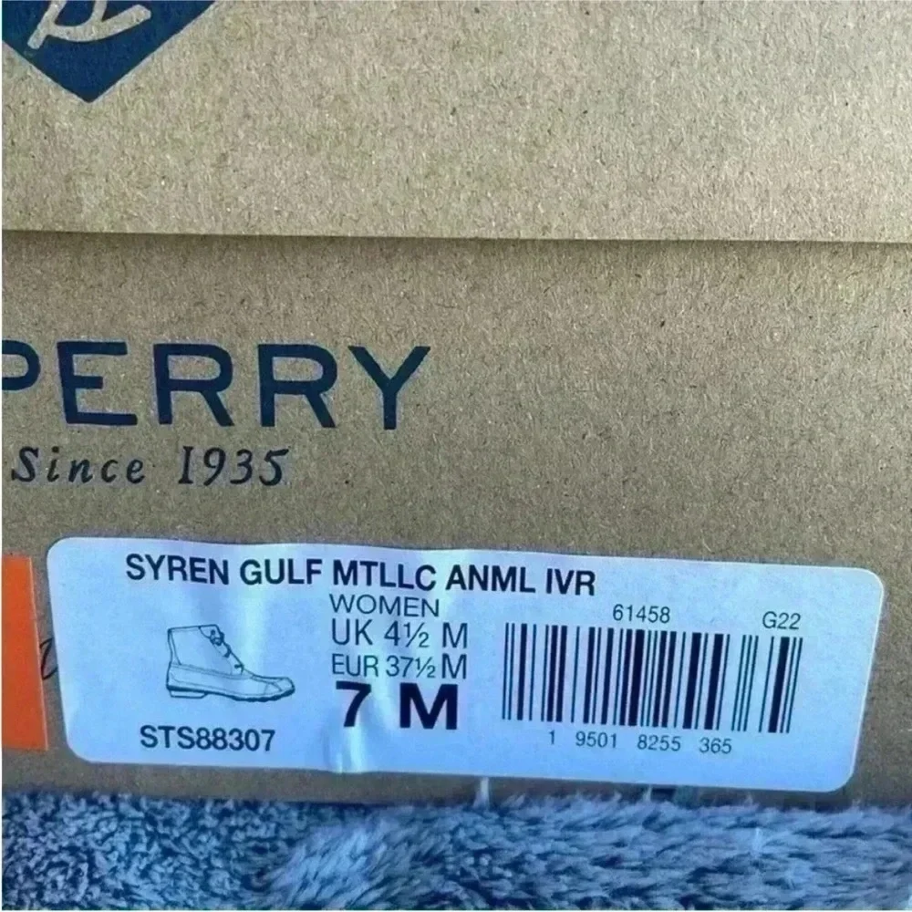 Sperry Syren Gulf Duck Boot in Ivory Size 7 NIB
